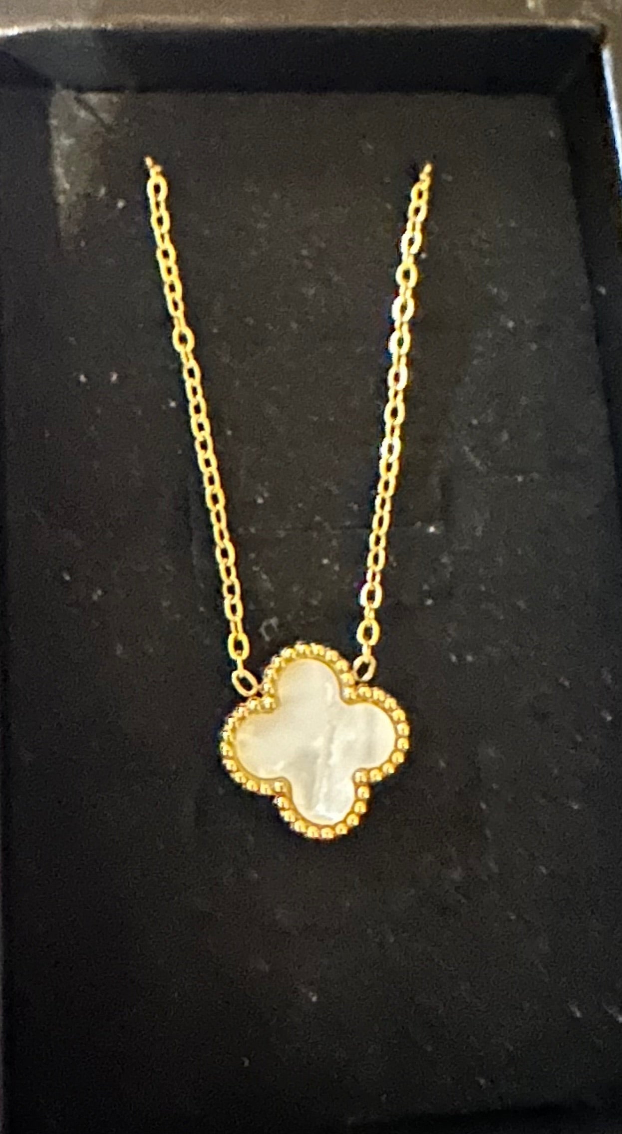 White clover necklace